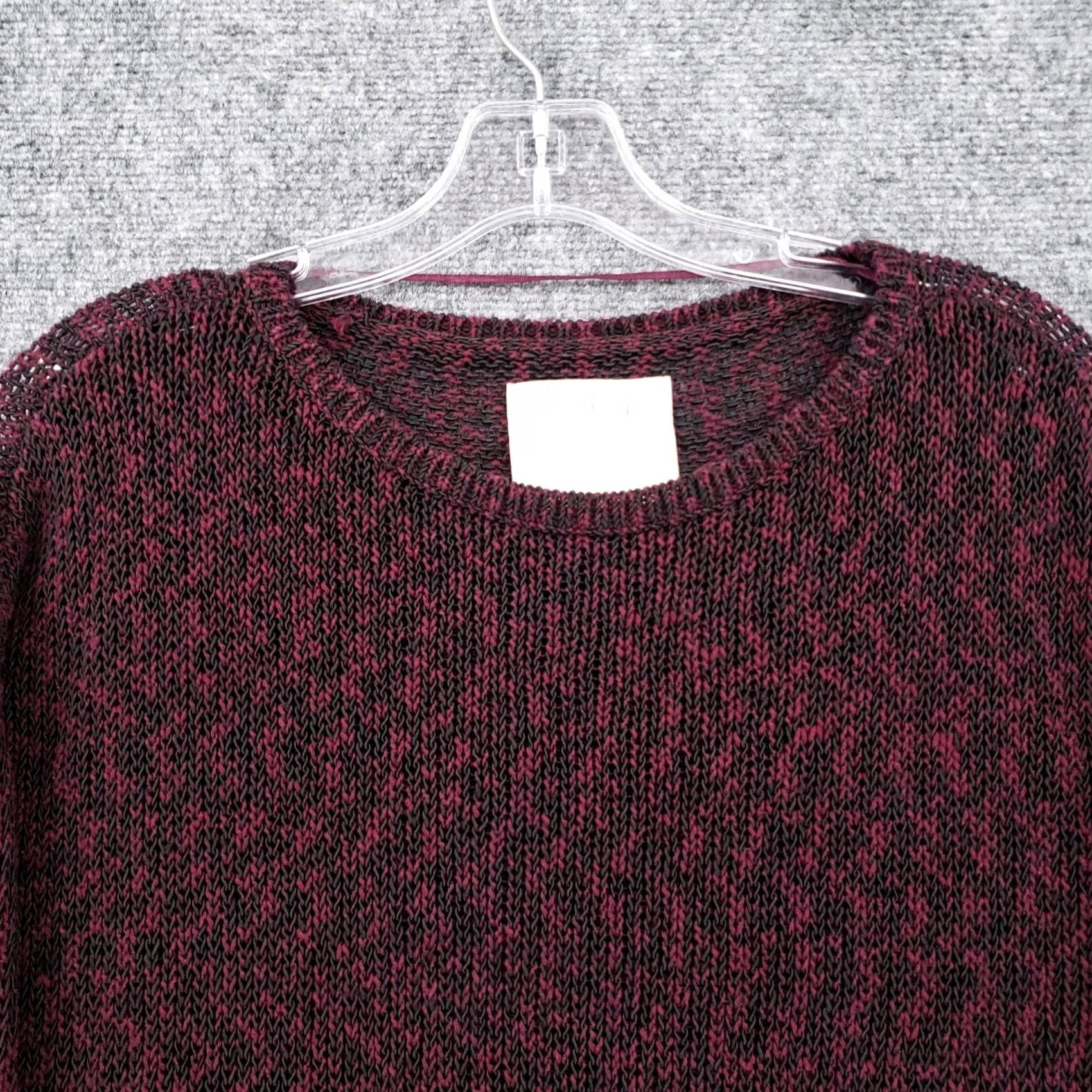 Loft LOFT Sweater Womens S Small Red Lounge Pullover Animal Print Open Knit Comfy Size S / US 4 / IT 40 - 5 Thumbnail