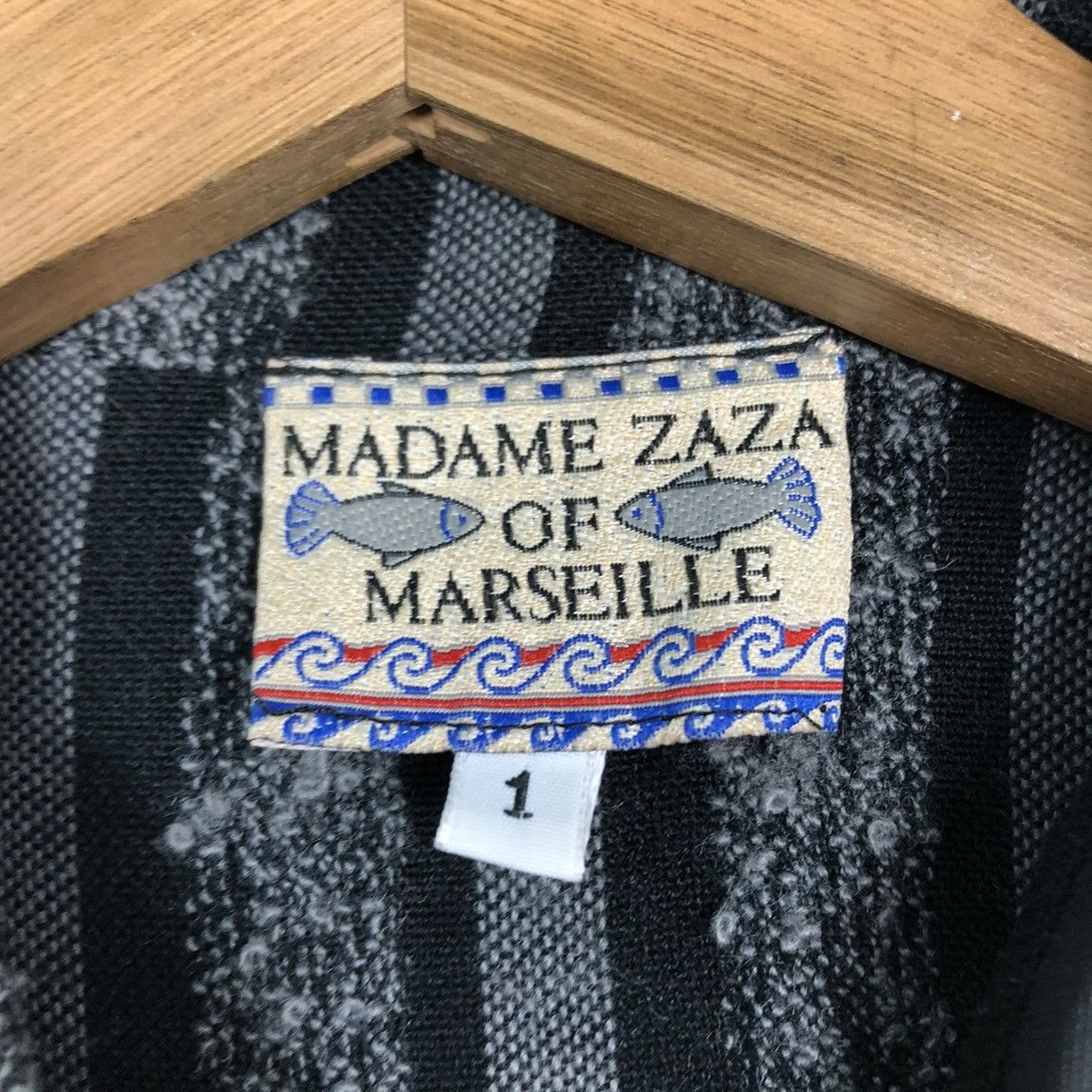 Japanese Brand 🔥VINTAGE CROPPED JACKET PATCH WORK MADAME ZAZA OF MARSEILLE Size M / US 6-8 / IT 42-44 - 20 Thumbnail