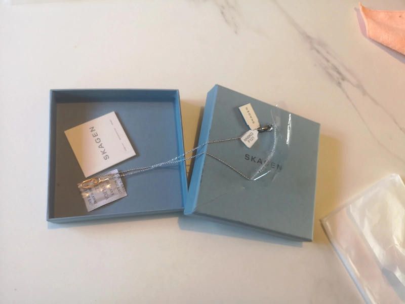 Skagen Skagen gold plated women's necklace new lovely gift Size ONE SIZE - 2 Thumbnail