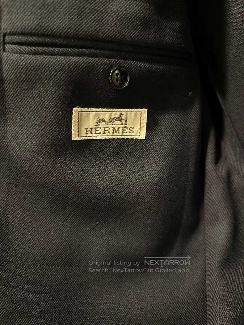 Hermes Hermes 100% Italian Import Wool Blazer Size 46R - 3 Thumbnail