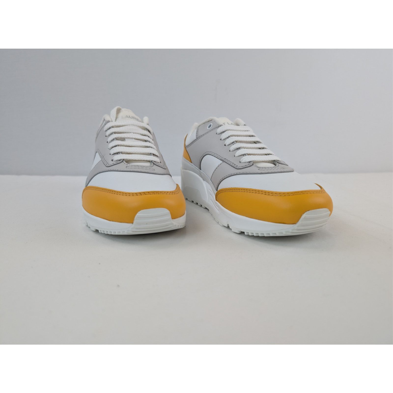 Saint Laurent Paris o1rshd1 Bump Low Top Sneaker in Yuka Yellow / Blanc Optique Size US 8 / EU 41 - 5 Thumbnail