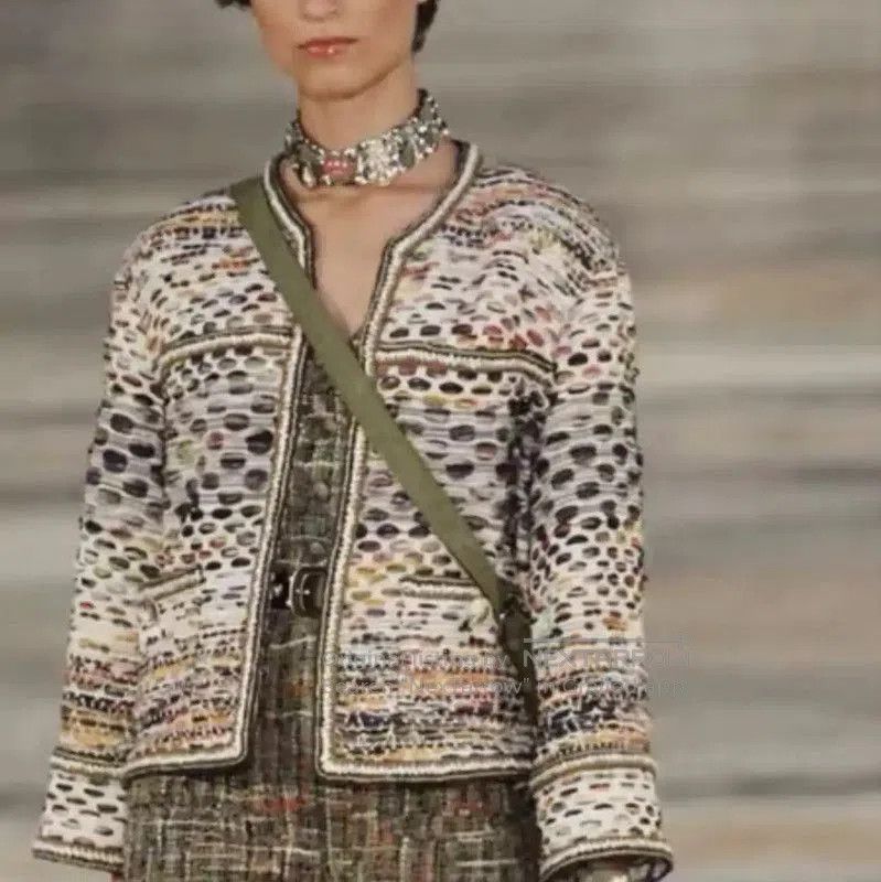 Chanel Chanel Multi-Color Cotton Women's Jacket . Size XS / US 0-2 / IT 36-38 - 3 Thumbnail