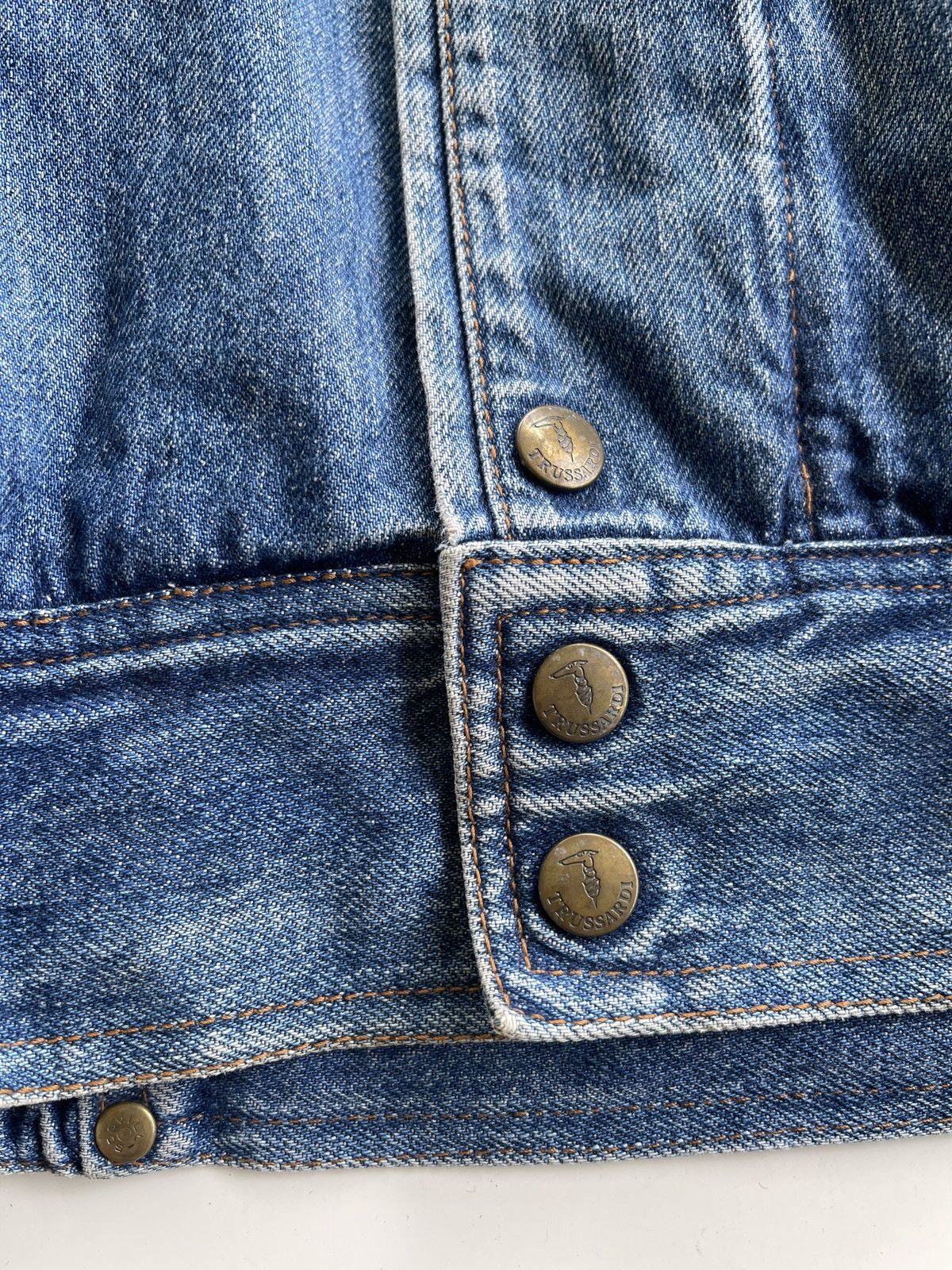 Trussardi Trussardi Denim Bomber Jacket Size US L / EU 52-54 / 3 - 15 Thumbnail