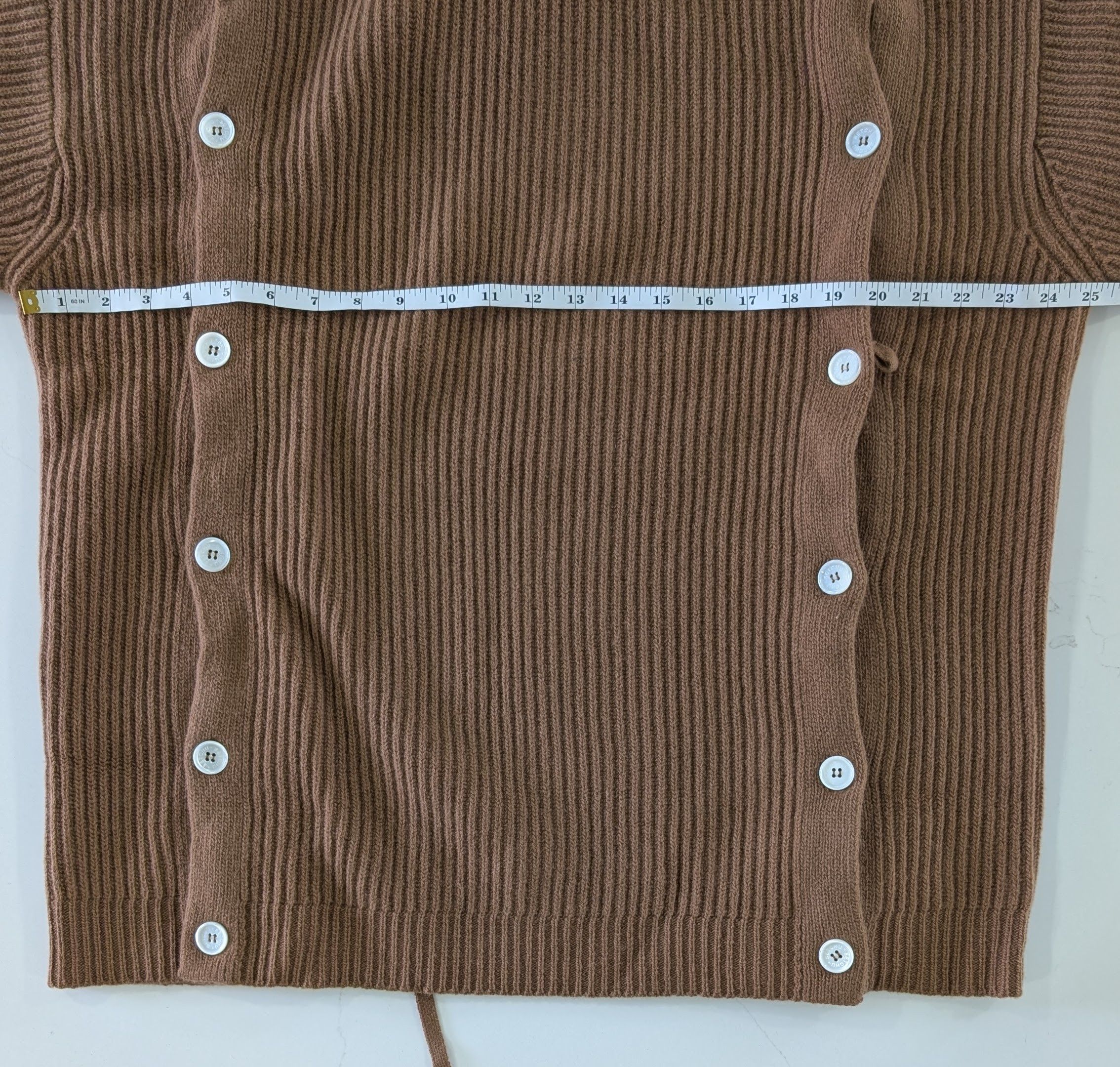 Other Setchu Wool Cashmere Button Cardigan Beige Brown Size 3 L/XL Size US L / EU 52-54 / 3 - 9 Thumbnail