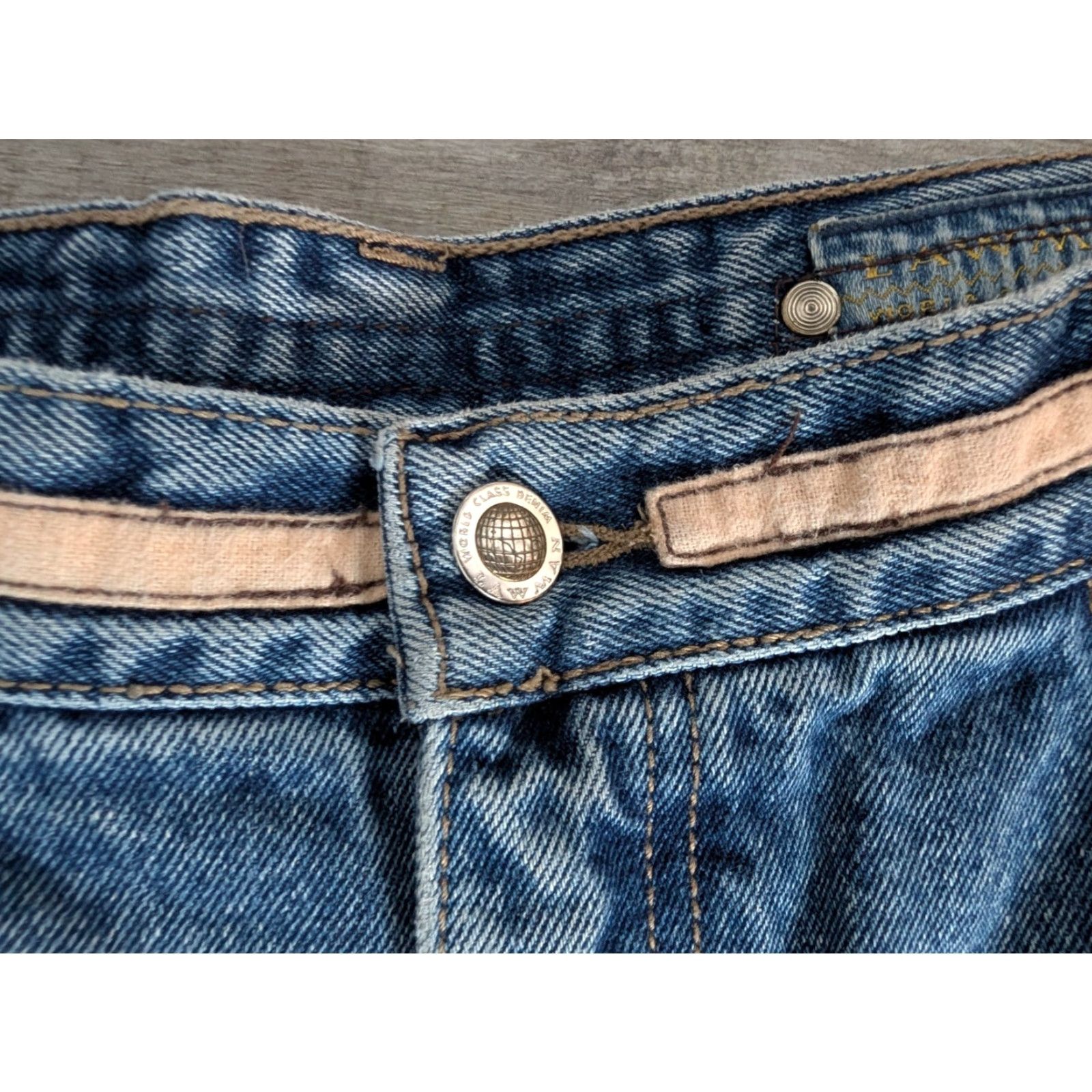 Vintage VINTAGE Lawman High Rise Tapered Leg Jeans Women's Size 13 30x31 Denim Blue 90s Cowboy Size 34" / US 12 / IT 48 - 6 Thumbnail