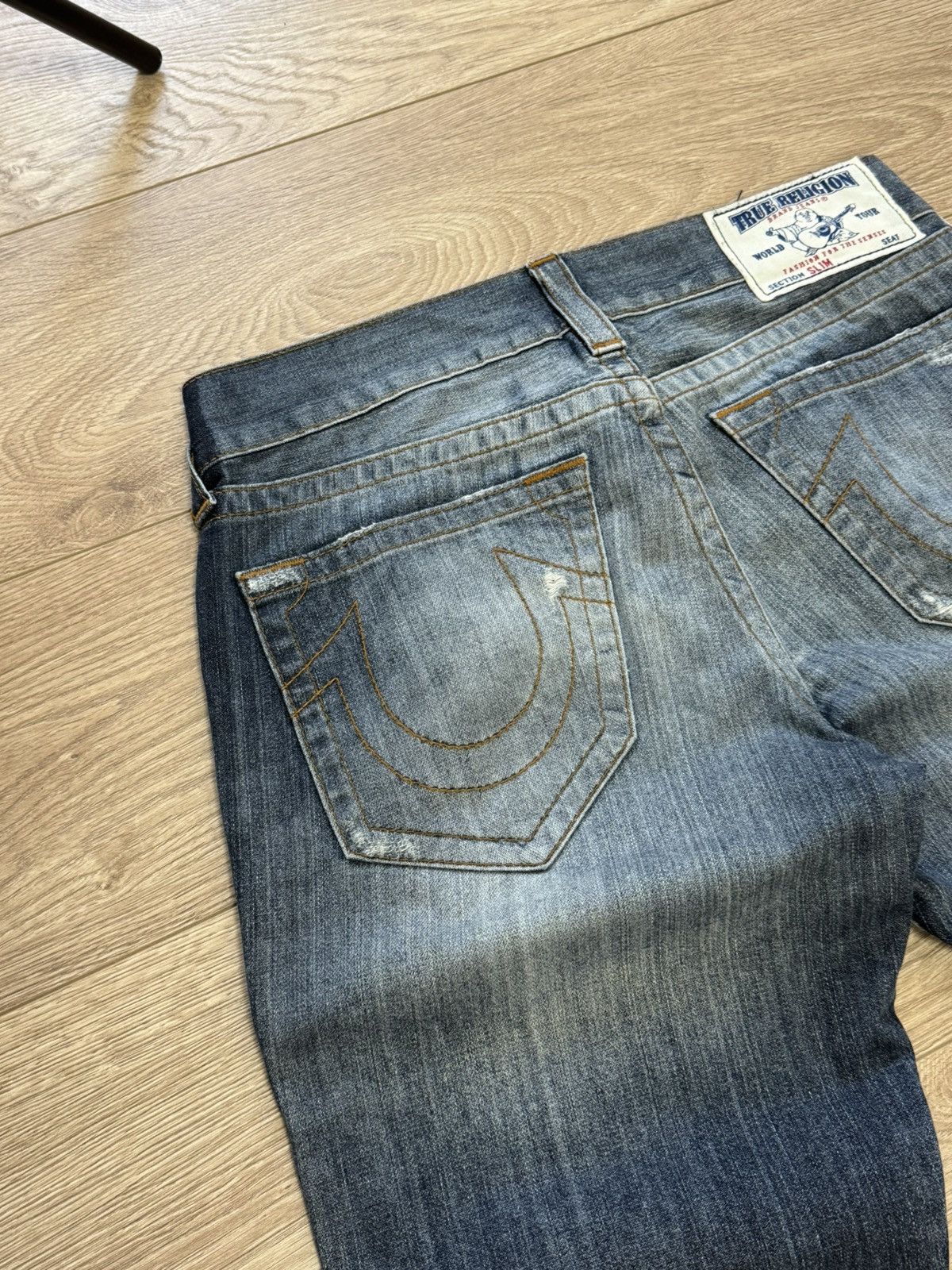 True Religion True Religion Y2K denim distressed vintage retro pants jeans Size US 32 / EU 48 - 7 Thumbnail