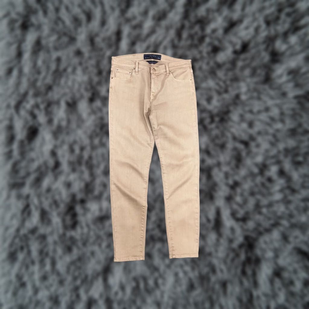 Jacob Cohen Jacob Cohen Italy Design kimberly Slim Fit beige denim Jeans Size 30" / US 8 / IT 44 - 1 Thumbnail