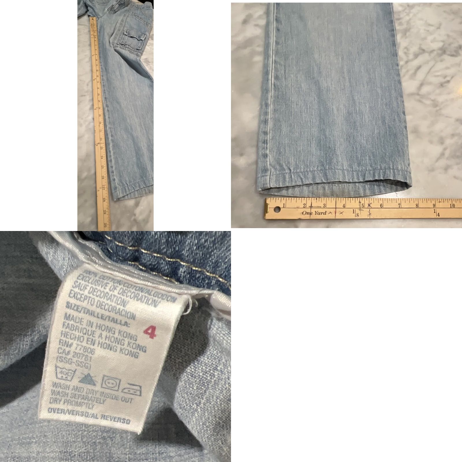 Tommy Hilfiger VINTAGE Tommy Hilfiger Jeans Women’s 4 Denim Cargo Y2K Cargo Jeans Women’s 4 Blue Denim Size 27" / US 4 / IT 40 - 9 Thumbnail