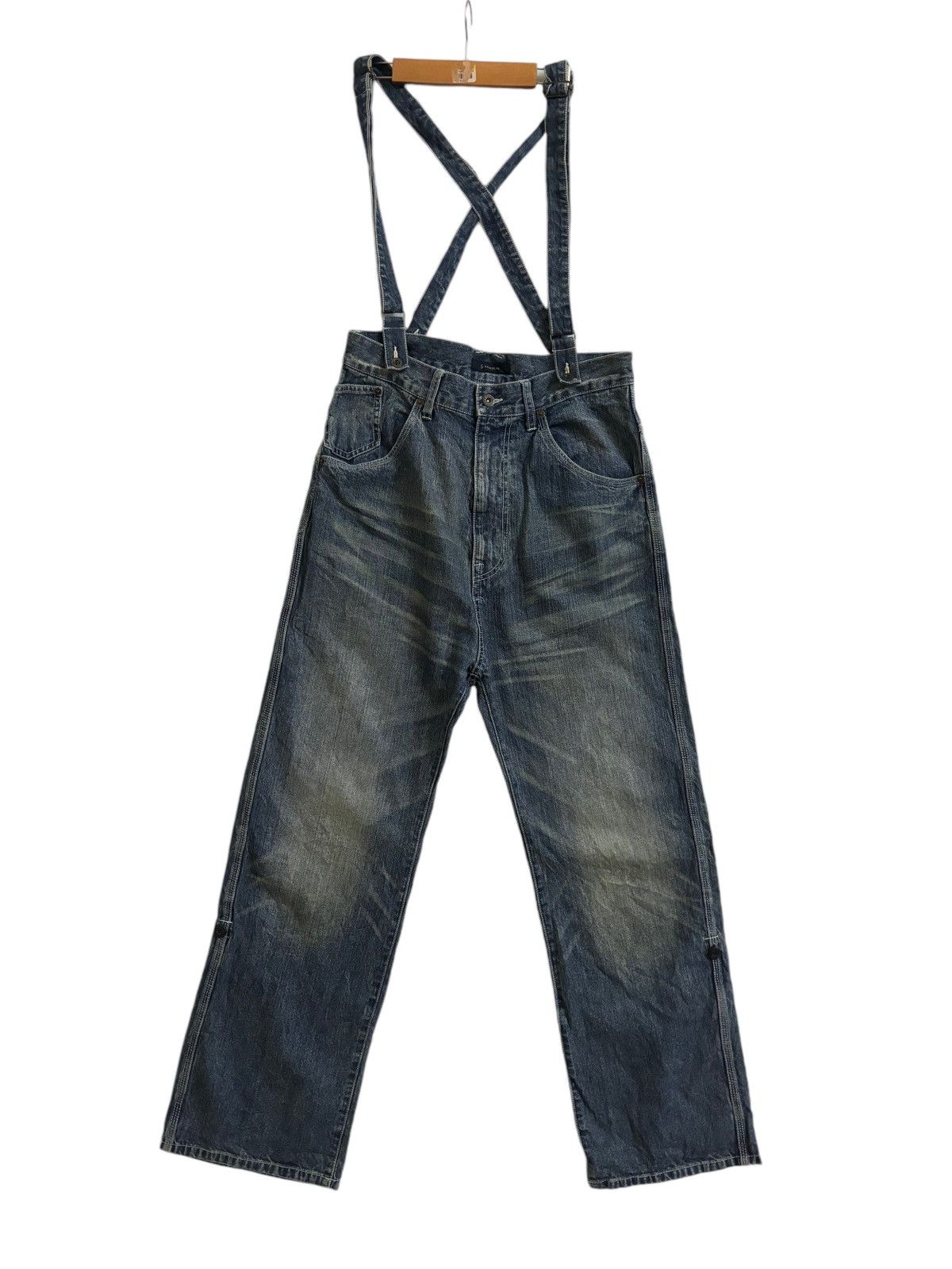 If Six Was Nine × Japanese Brand GARAGE BLUE JAPANESE BRAND BAGGY STYLE DENIM Size US 32 / EU 48 - 2 Thumbnail