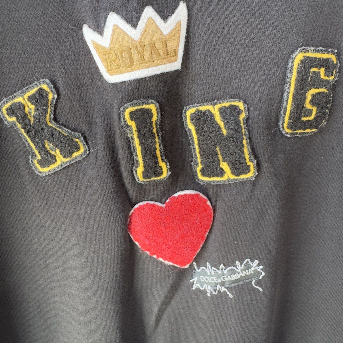 Dolce & Gabbana Dolce & Gabbana King heart black t-shirt Size US XL / EU 56 / 4 - 8 Thumbnail