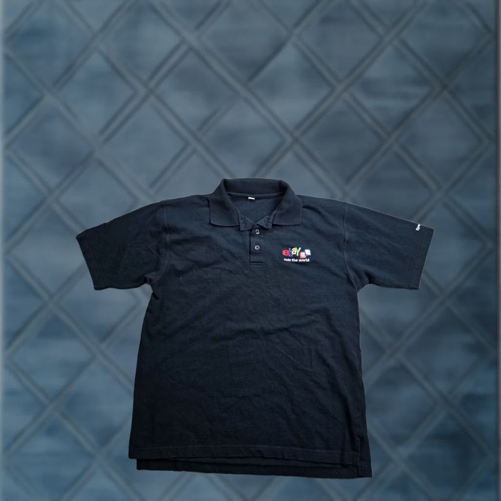 Vintage VINTAGE Polo Shirt XL Mens Black Short Sleeve Cotton Be Simple Y2K Polo Shirt Black XL Mens Regular Fit 90s Outdoor Mens Size US XL / EU 56 / 4 - 1 Thumbnail