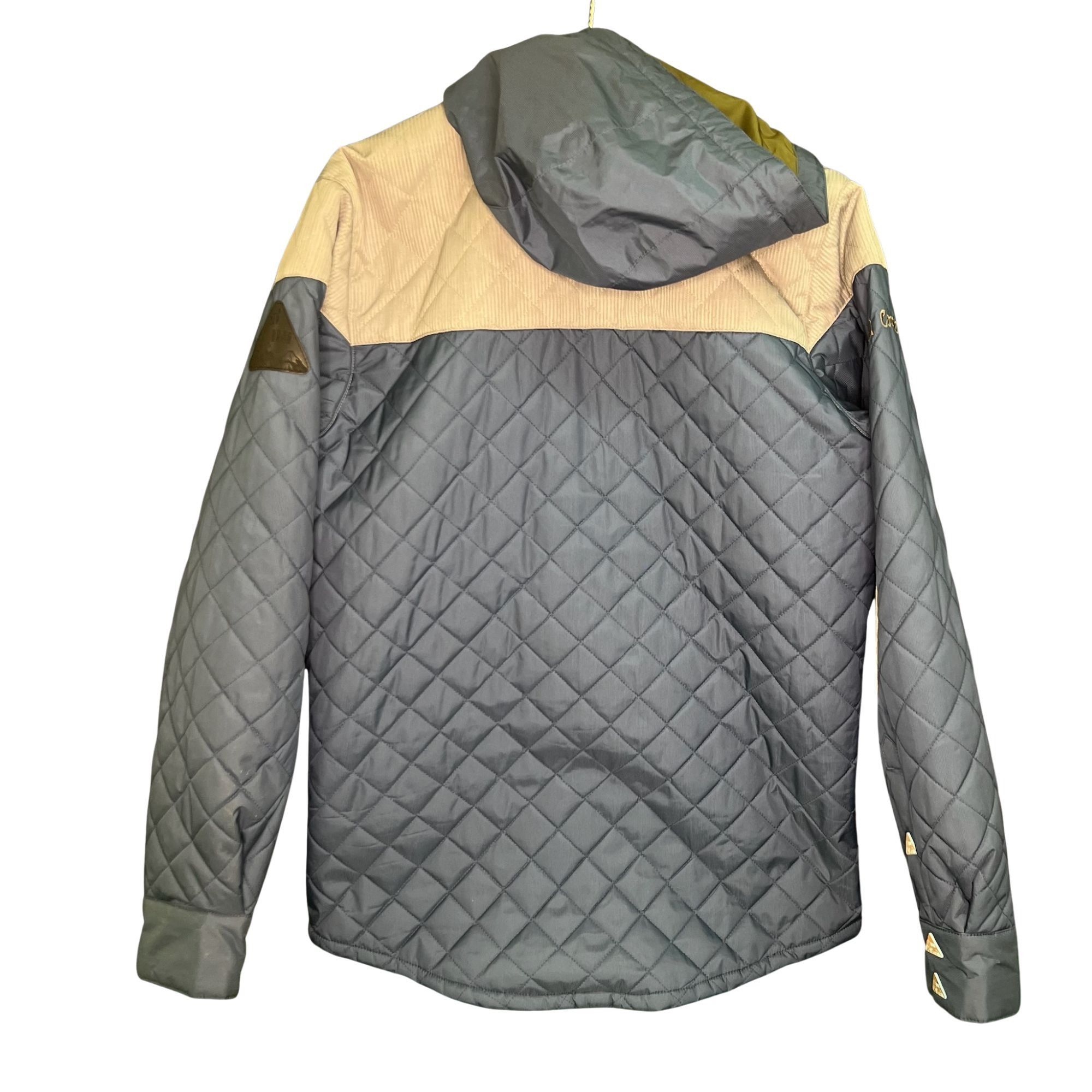 Other Ini Cooperative Blue & Grey Quilted Jacket With Hood & Snap Size US S / EU 44-46 / 1 - 3 Thumbnail
