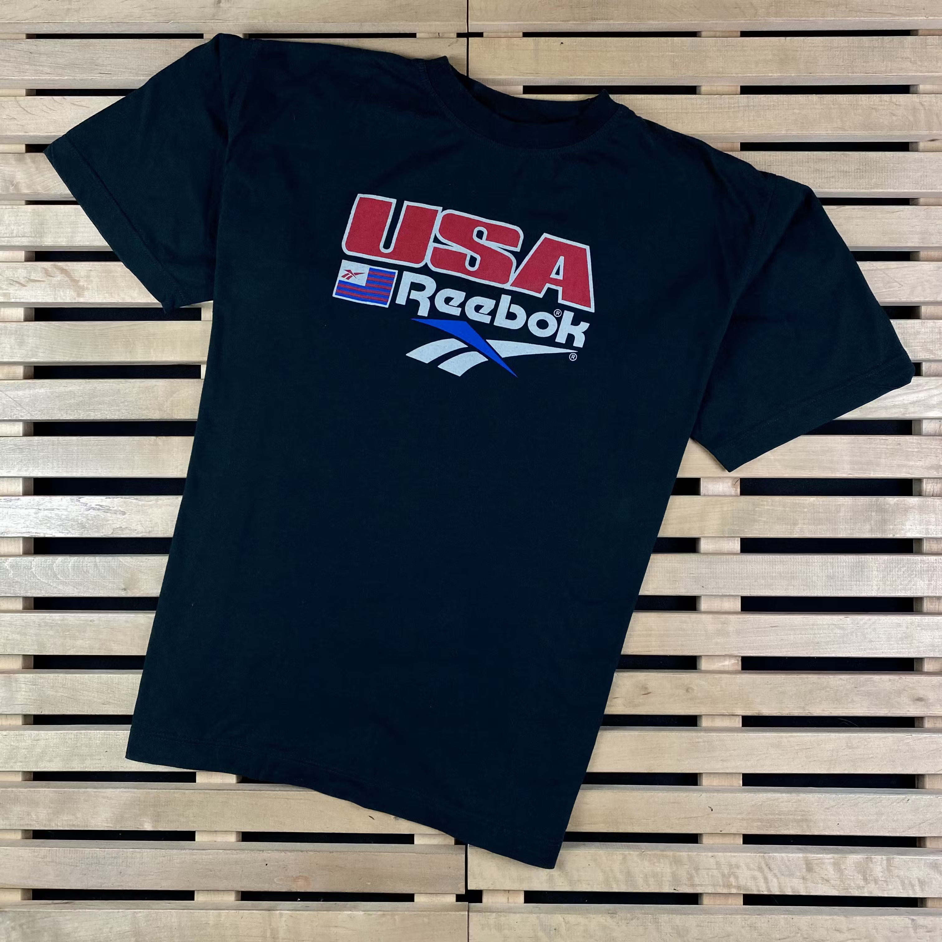 Reebok Streetwear Vintage Mens T Shirt Big Logo Reebok Vintage Size L Grailed