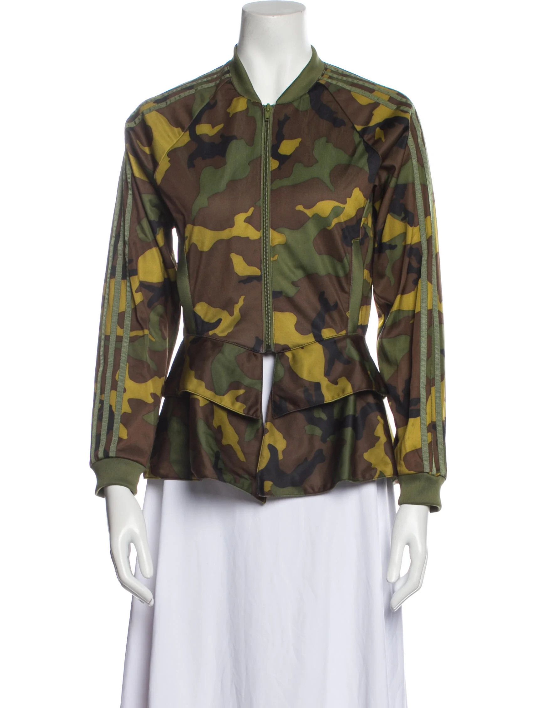 Adidas × Jeremy Scott Adidas Originals x Jeremy Scott Peplum Camouflage Jacket (S) Size S / US 4 / IT 40 - 2 Thumbnail