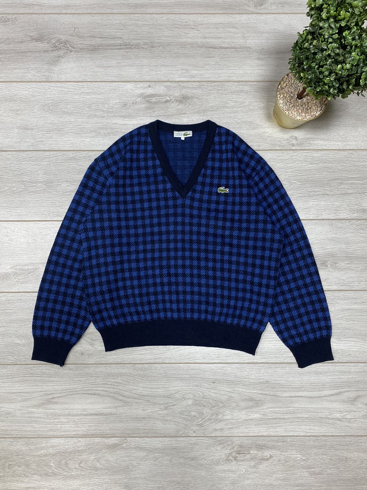 Lacoste Lacoste chemise France wool vintage sweater over print Size US M / EU 48-50 / 2 - 1 Thumbnail