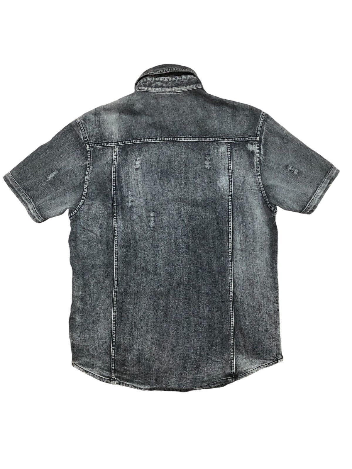 If Six Was Nine × In The Attic × Le Grande Bleu (L.G.B.) In the attic Homme Distressed Biker punk button Ups shirt Size US S / EU 44-46 / 1 - 2 Thumbnail