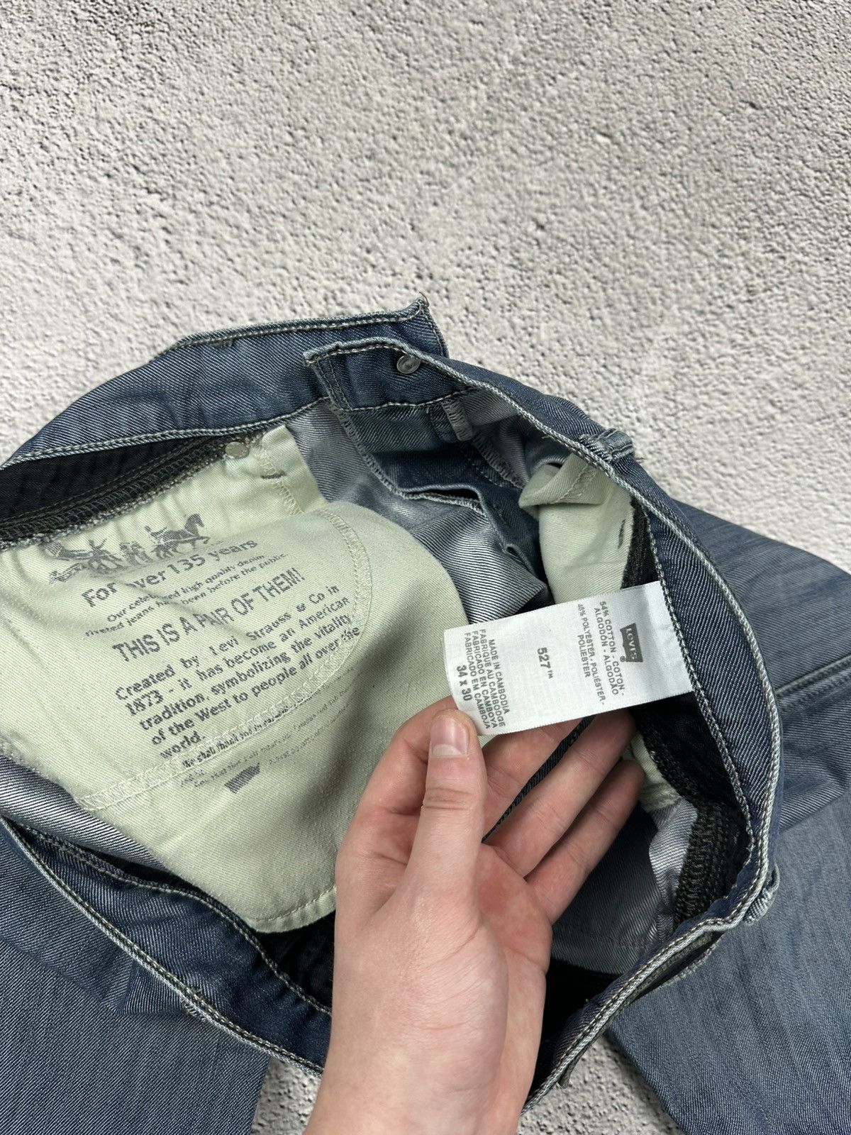Levi's Vintage Clothing Vintage Levis 527 Denim Jeans Rare 90s Reflective Selvedge Size US 34 / EU 50 - 13 Thumbnail