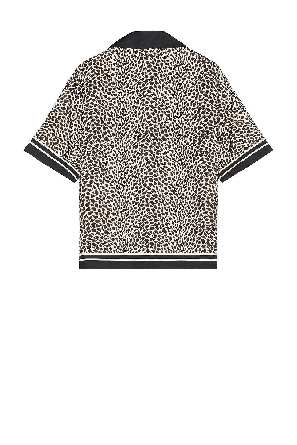 Amiri o1orln1025 MA Leopard Bowling Shirt in Black/White Size US S / EU 44-46 / 1 - 2 Thumbnail