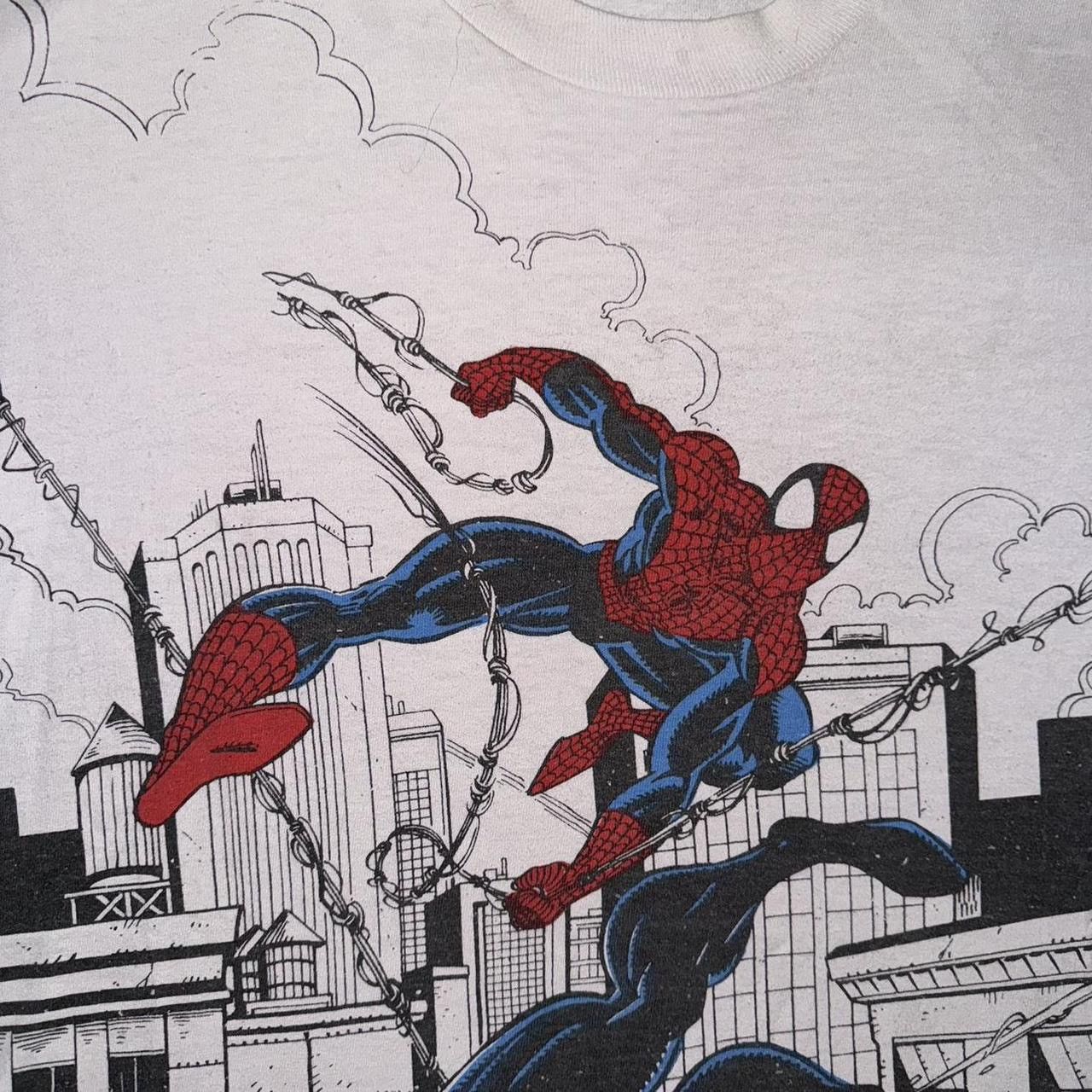 Marvel Comics 1993 Spider-Man & Venom In The City All Over Print Comic Tee Size US XL / EU 56 / 4 - 5 Thumbnail
