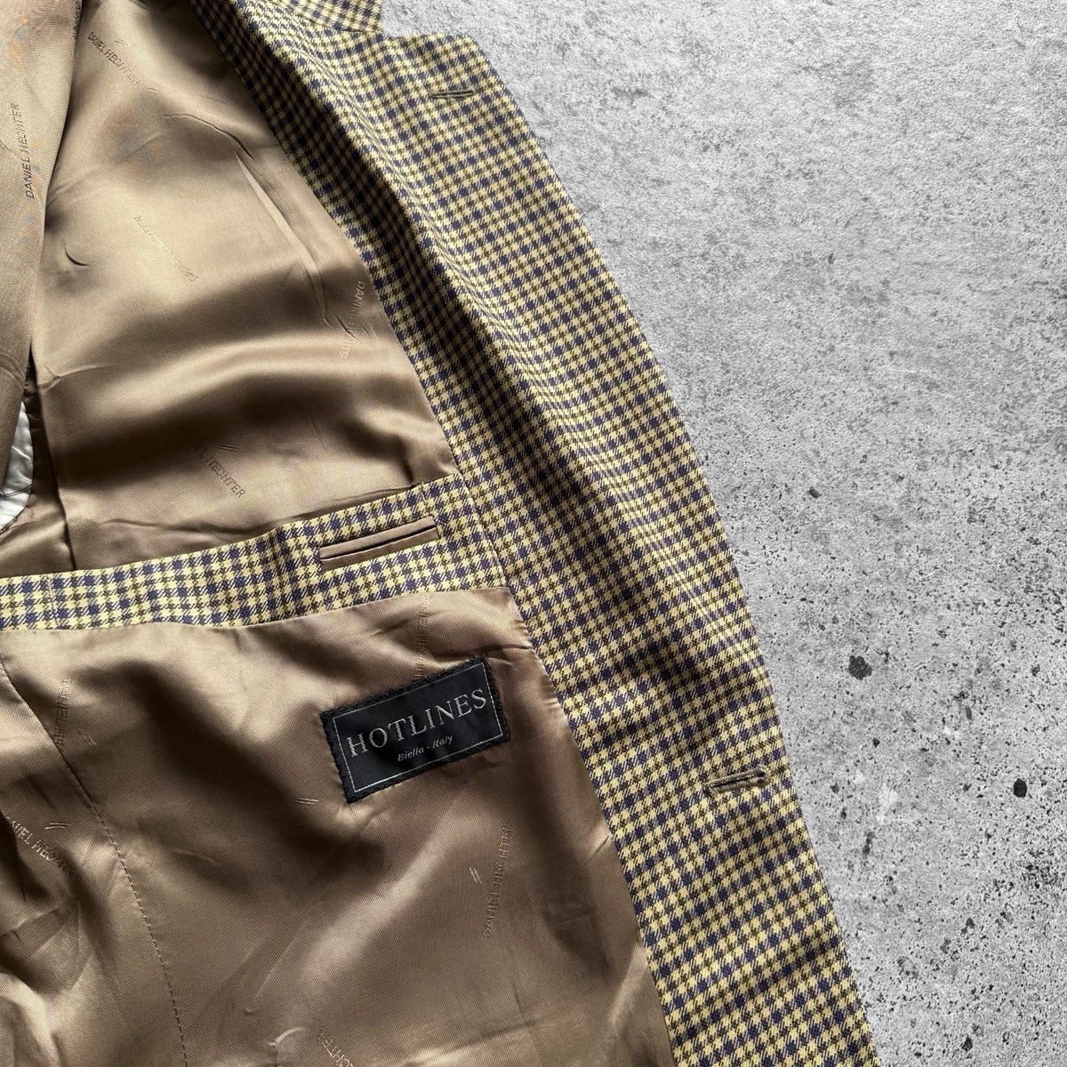 Daniel Hechter Daniel Hechter Paris Wool Blazer Check Tailored Jacket Size 42R - 6 Thumbnail