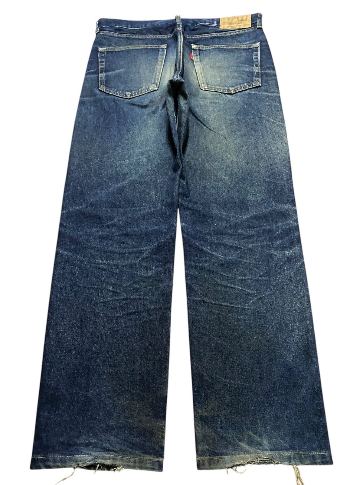 Men's Wearhouse Vintage Unique Clothing Warehouse Mud Wash Loose Jeans Size US 33 - 2 Thumbnail