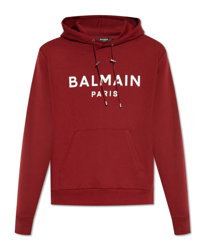 Balmain o1w1db10624 Hoodie in Red Size US M / EU 48-50 / 2 - 3 Thumbnail