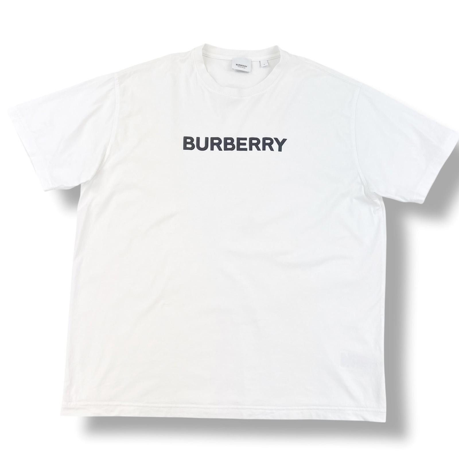 Burberry Burberry White Spellout T Shirt Size US M / EU 48-50 / 2 - 2 Thumbnail