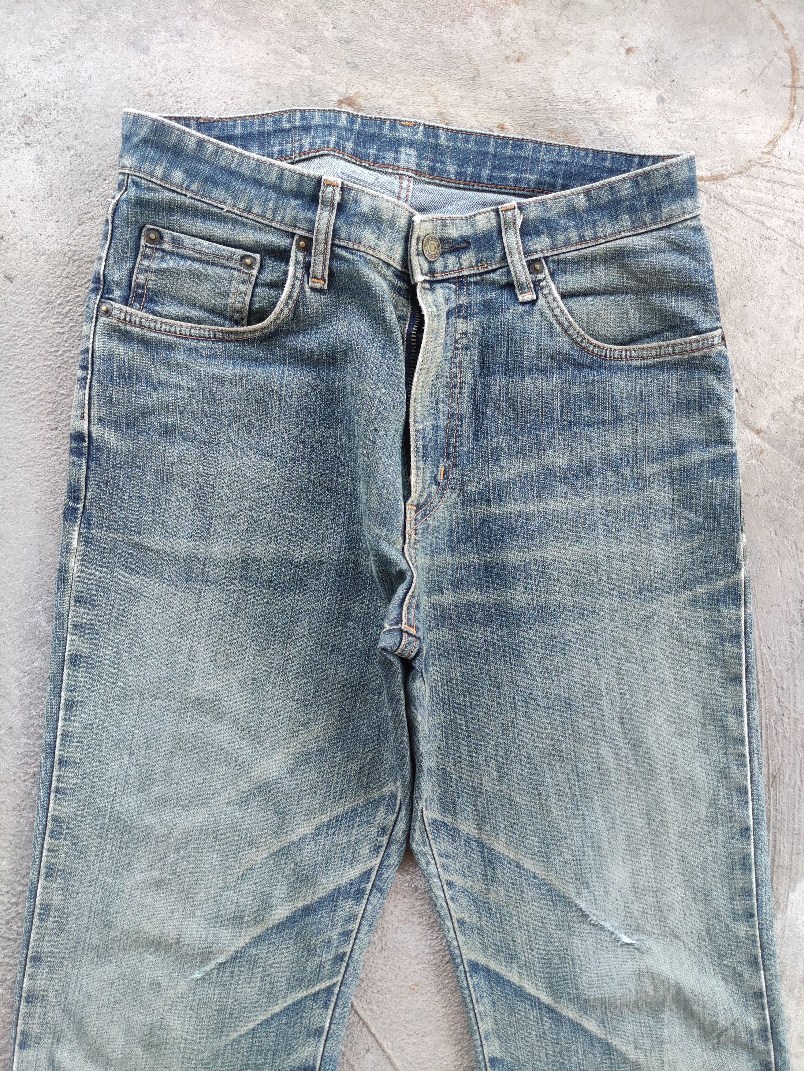 Edwin Vintage Edwin Jean Distressed Faded Denim Size US 32 / EU 48 - 3 Thumbnail