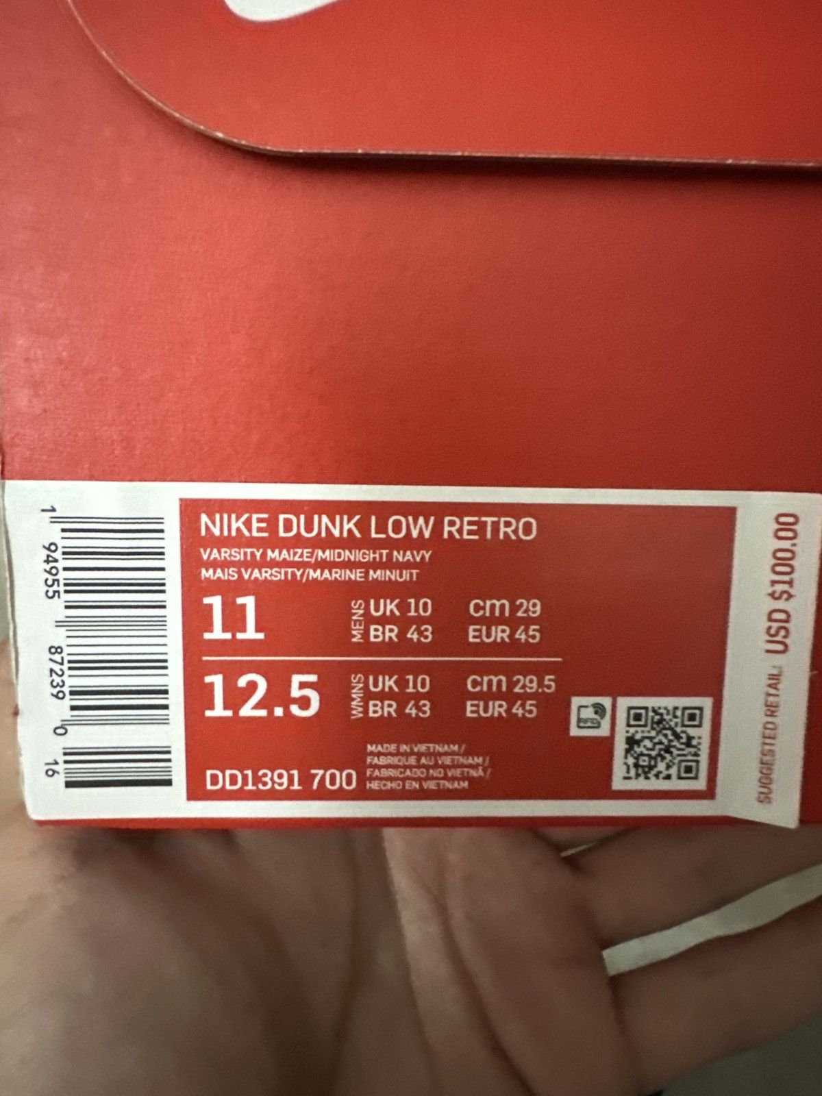 Nike Nike Dunk UofM Colorway Size 11 M - Deadstock Size US 11 / EU 44 - 7 Thumbnail