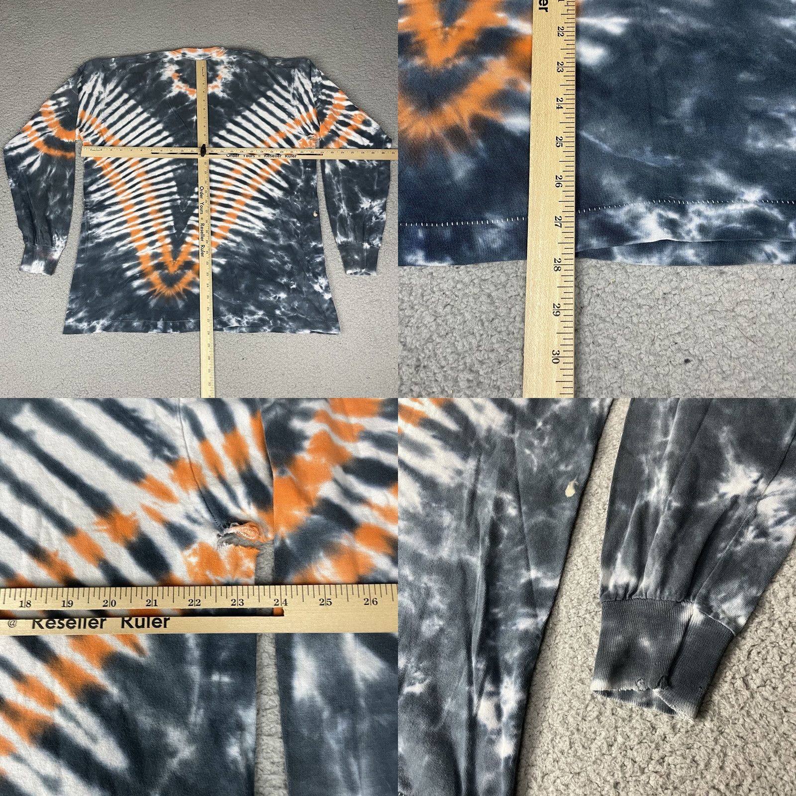 Fruit Of The Loom VINTAGE Fruit of the Loom T-Shirt Adult XL Orange Tie Dye 90s FOTL Swimming Distressed Vtg* Size US XL / EU 56 / 4 - 8 Thumbnail