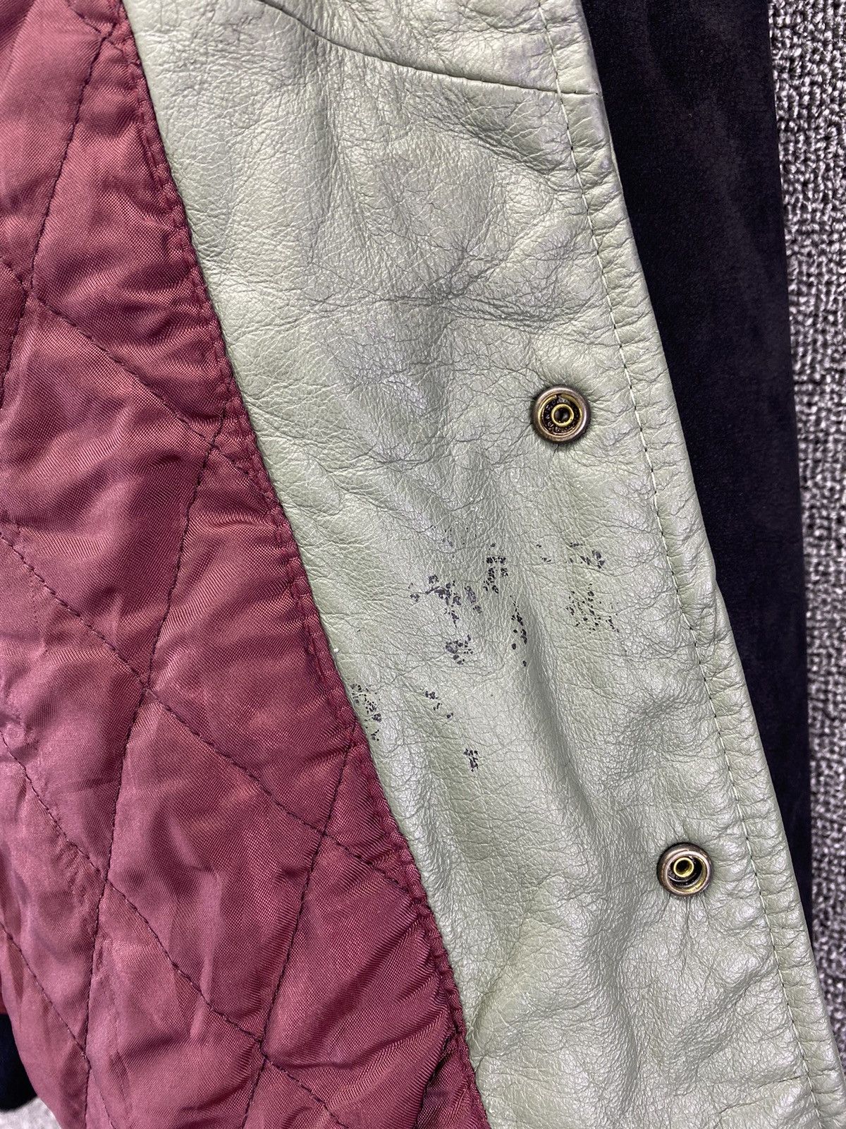 Japanese Brand Vintage Mr Junko Jeans Varsity Leather Jacket Size US M / EU 48-50 / 2 - 22 Thumbnail
