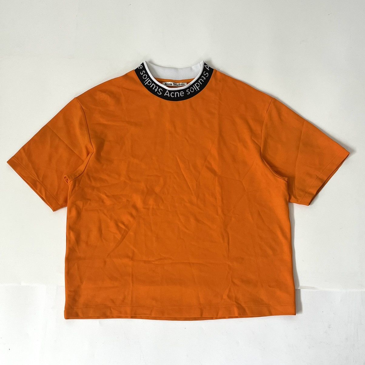 Acne Studios Acne Studios logo neck carrot orange Size US S / EU 44-46 / 1 - 1 Thumbnail