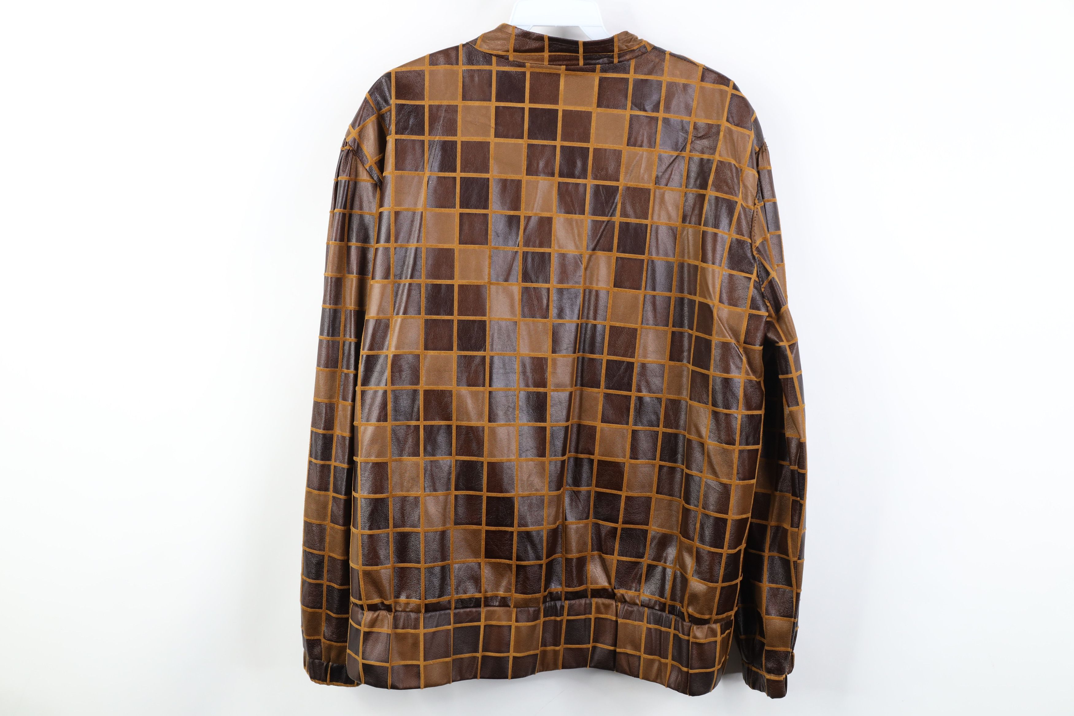 Vintage Vintage 90s Streetwear Checkered Full Zip Bomber Jacket Size XXL / US 16-18 / IT 52-54 - 10 Thumbnail