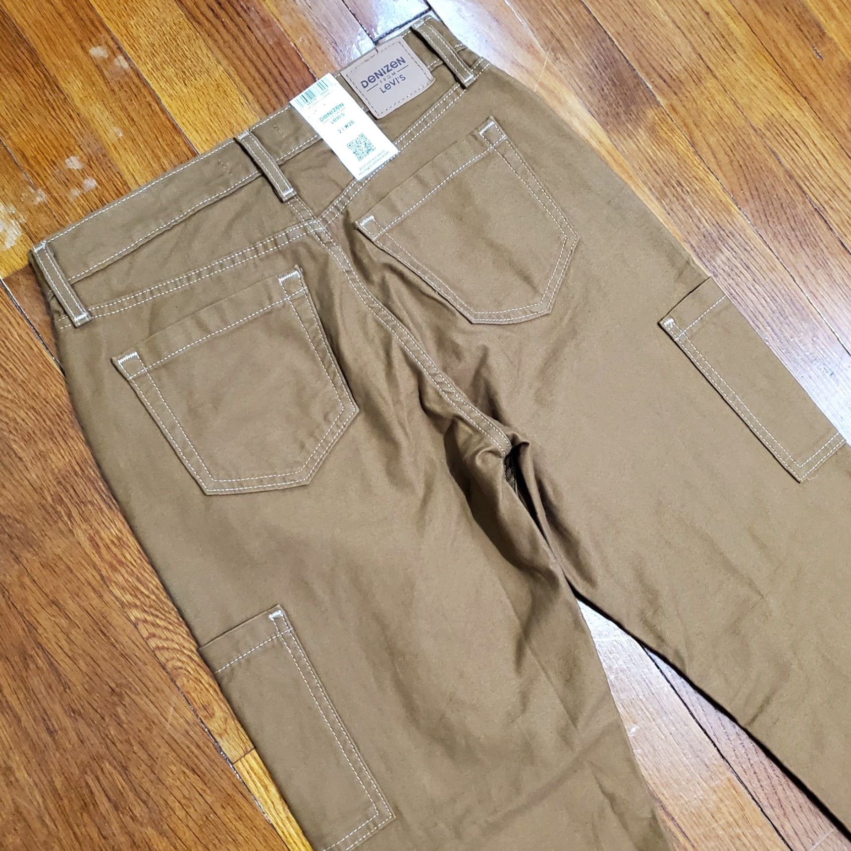 Levi's VINTAGE Levi’s DENIZEN From Levi’s Vintage Utility 90’s Loose Straight Women’s Pants Sz 26 Size 26" / US 2 / IT 38 - 3 Thumbnail