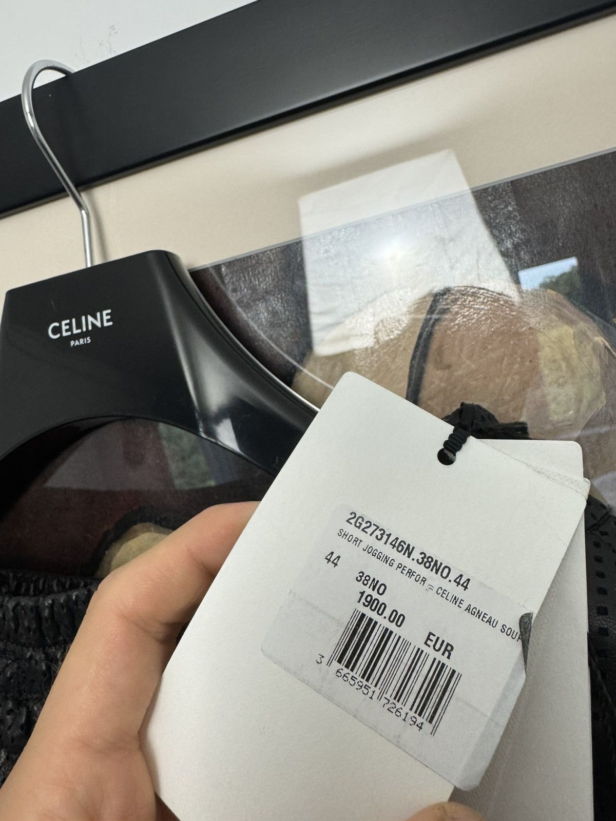 Celine Celine Paris Lambskin Leather Logo Designer Shorts Luxury Size US 30 / EU 46 - 6 Thumbnail