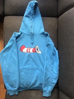 Supreme cat in outlet the hat hoodie blue