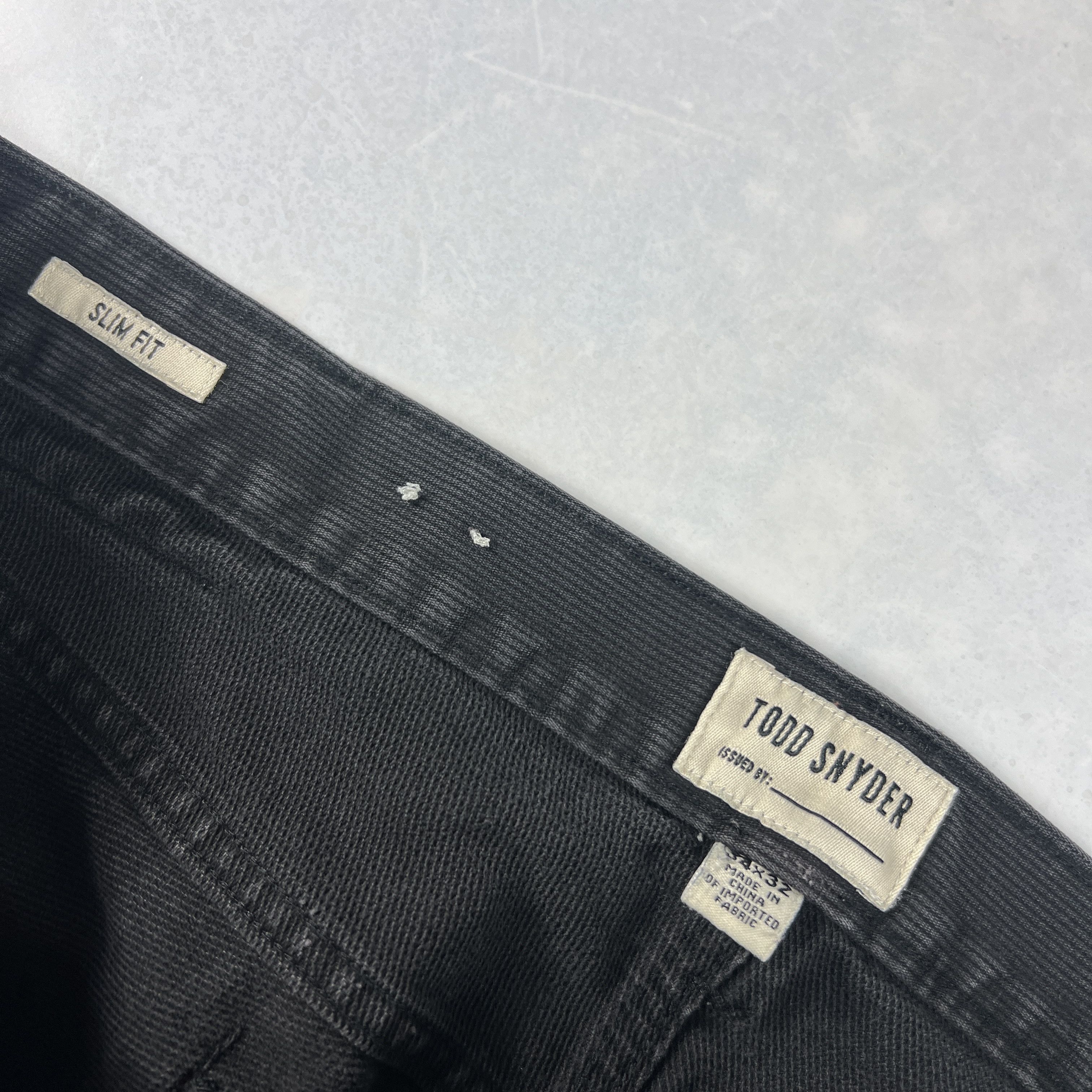 Todd Snyder Todd Snyder Corduroy Pants Slim Fit Baby Cord Black Faded Size US 34 / EU 50 - 8 Thumbnail