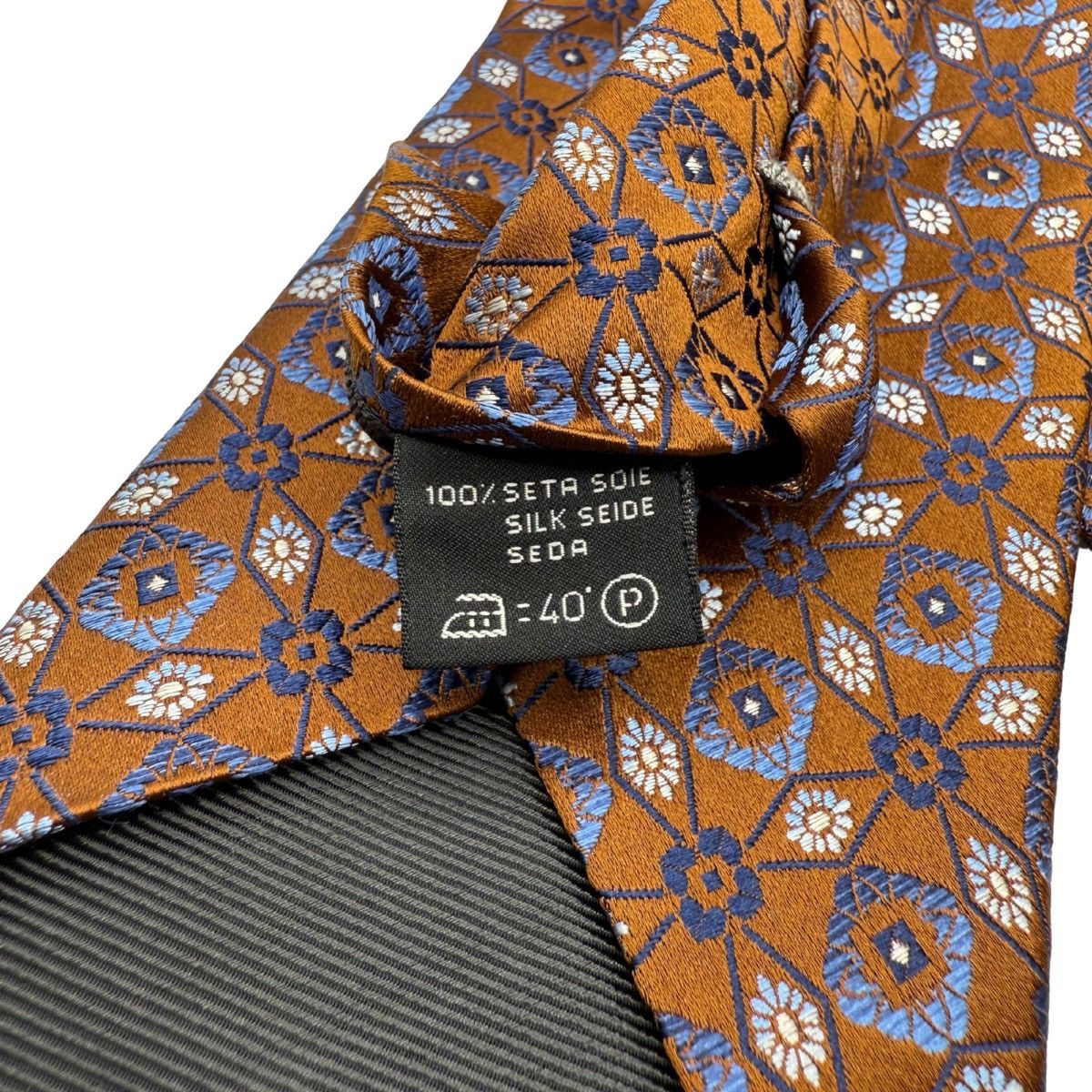 Ermenegildo Zegna Ermenegildo Zegna Silk Tie, Brown, Made in Italy, Like New Size ONE SIZE - 5 Thumbnail