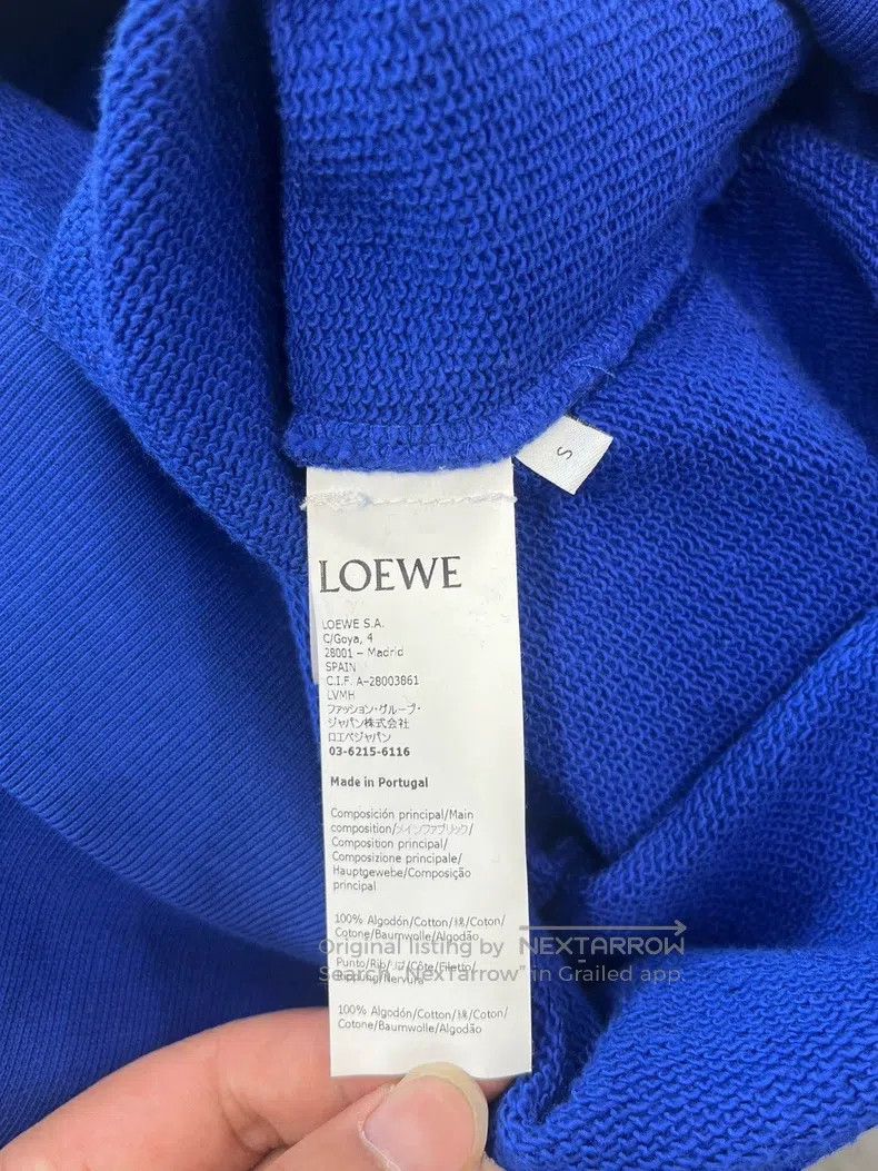 Loewe Loewe Blue Embroidered Letter Logo Sweatshirt Size S / US 4 / IT 40 - 5 Thumbnail
