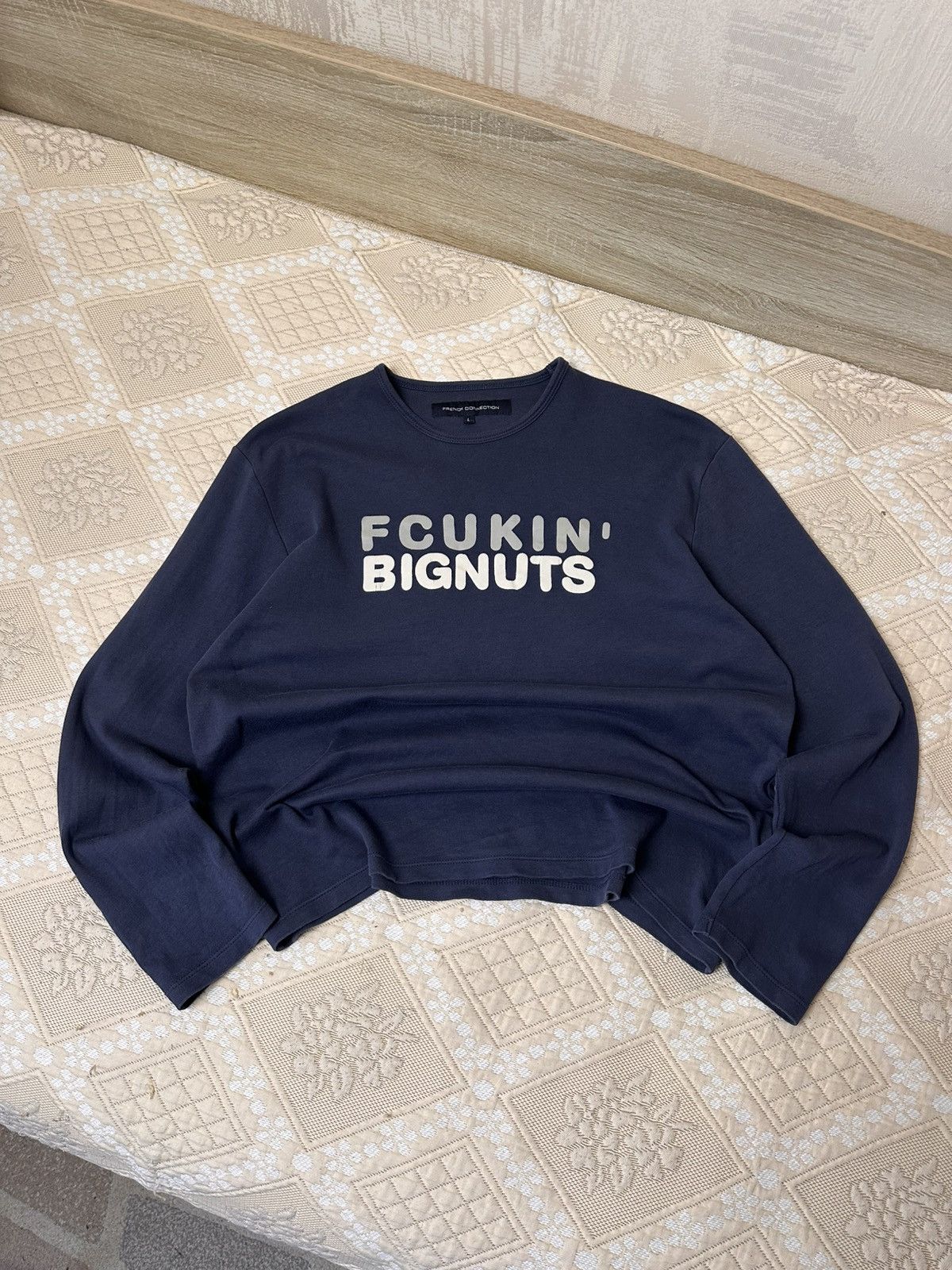 FCUK × French Connection 🔥 Rare FCUK X FRENCH CONNECTION BIGNUTS TEE SHIRT Y2K Japan Size US M / EU 48-50 / 2 - 8 Thumbnail