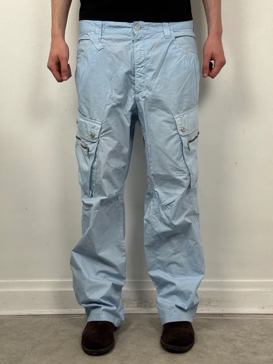 Dolce & Gabbana 2000s Dolce & Gabbana Light Blue Cargo Pants Size US 34 / EU 50 - 1 Thumbnail