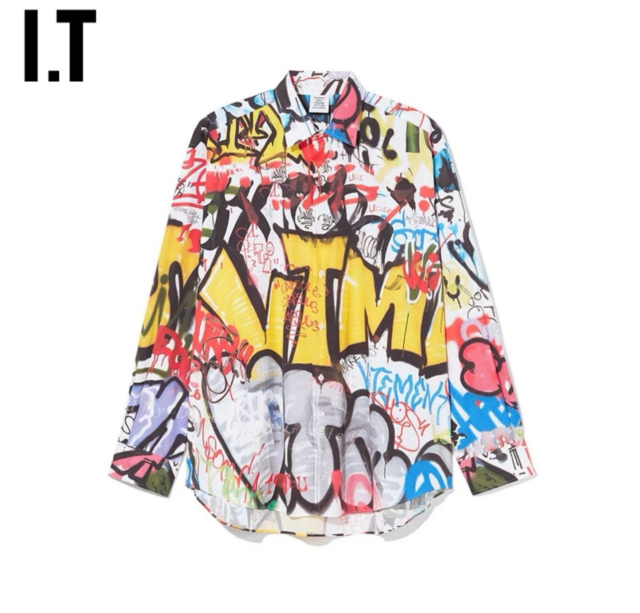 Vetements VETEMENTS Graffiti Oversize Shirt Size US L / EU 52-54 / 3 - 1 Thumbnail