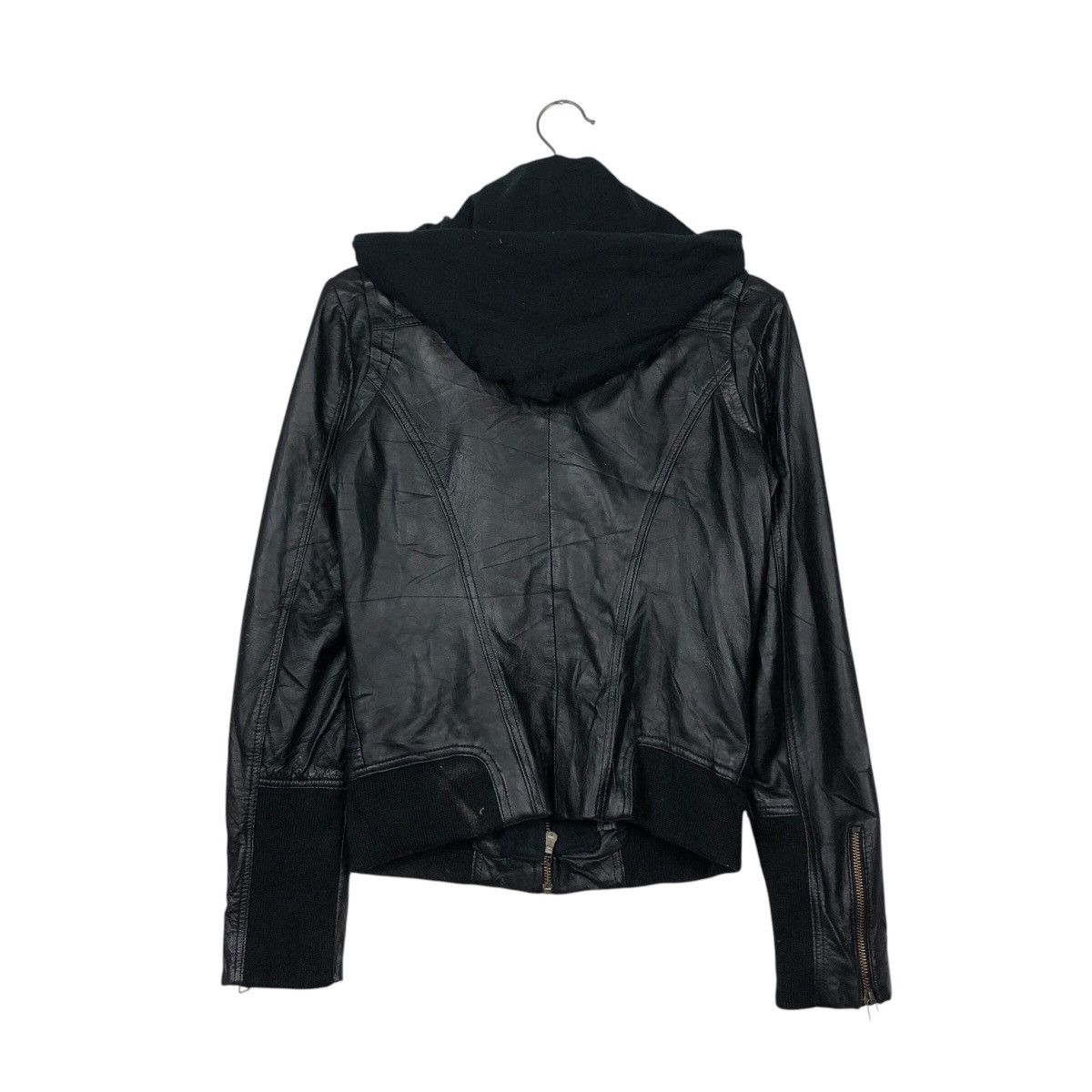 Japanese Brand 📌Cropped Biker Soft Leather Jacket Mango Streetwear Size US M / EU 48-50 / 2 - 9 Thumbnail