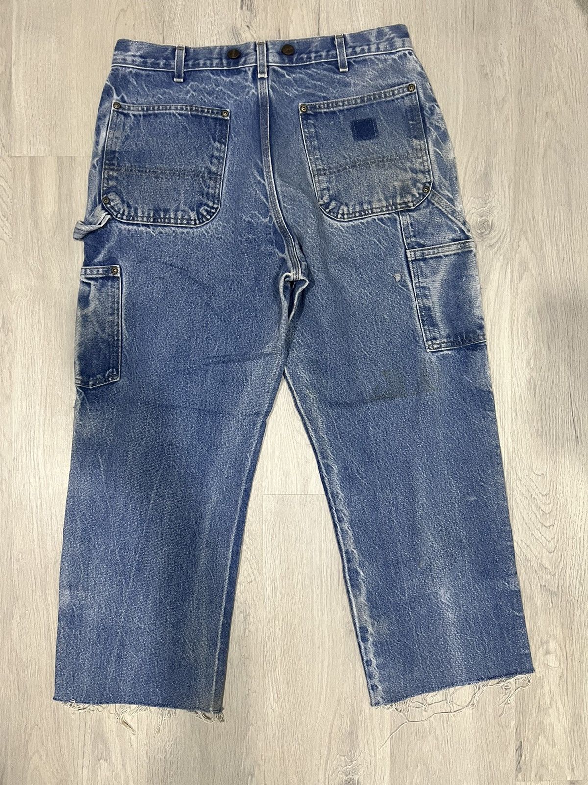 Carhartt × Carhartt Wip × Vintage Vintage Carhartt Denim Cutoff Logger B107 Size US 34 / EU 50 - 2 Thumbnail