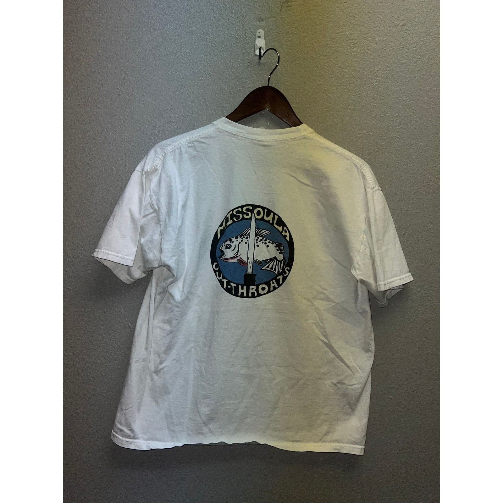 Jerzees Vintage Missoula Shirt Cutthroats Cut Throats Fish Tee Large Size US L / EU 52-54 / 3 - 6 Thumbnail