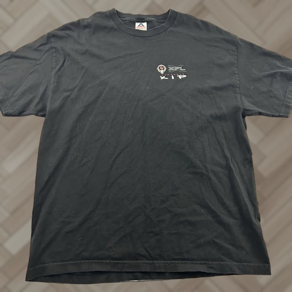 Vintage VINTAGE XFL Las Vegas Outlaws XIP Short Sleeve T Shirt Men's XL Black Size US XL / EU 56 / 4 - 1 Thumbnail