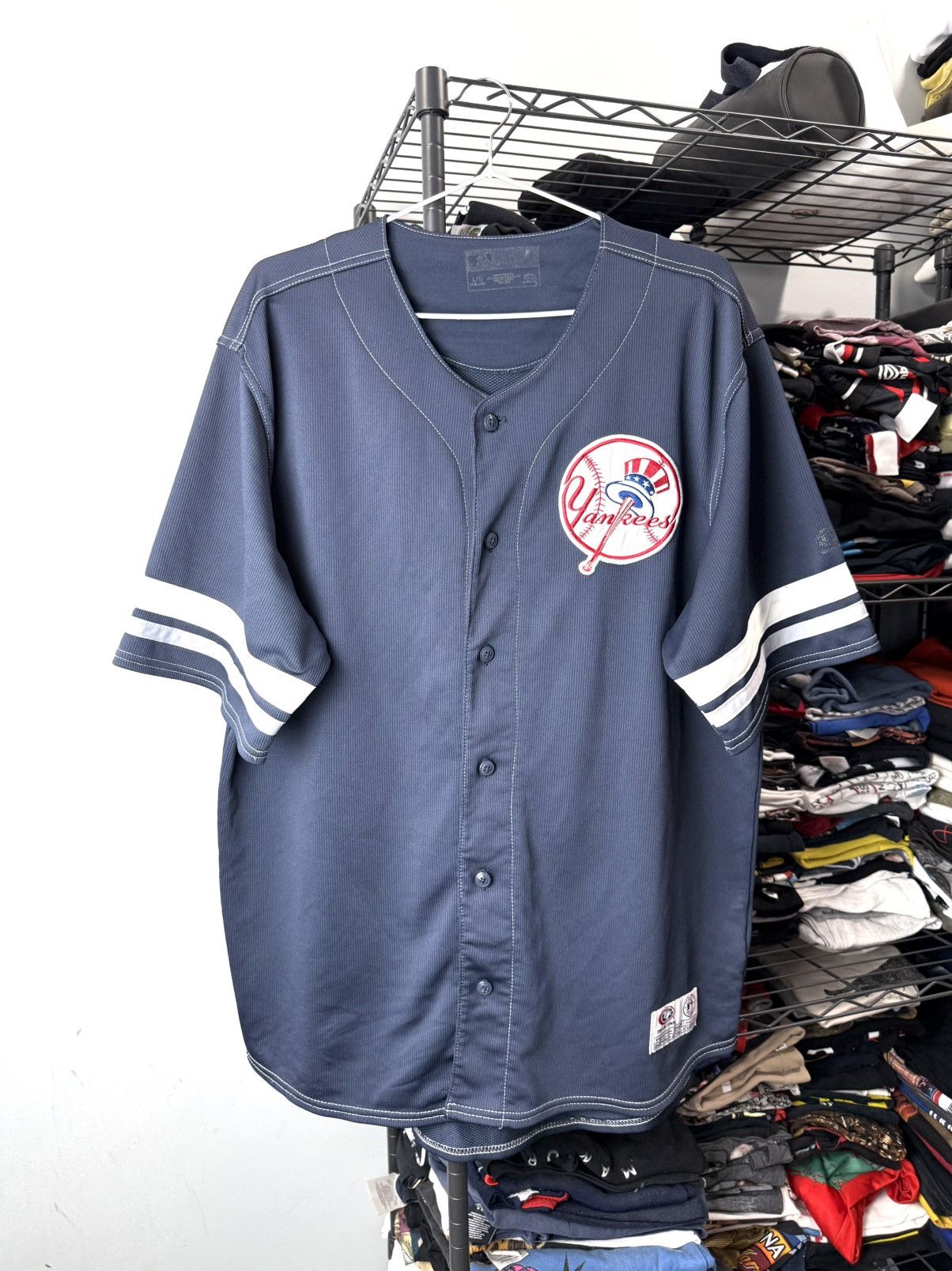 NFL 00-90’s Rare! Vintage New York Yankees Jersey Baseball MLB Size US L / EU 52-54 / 3 - 1 Thumbnail