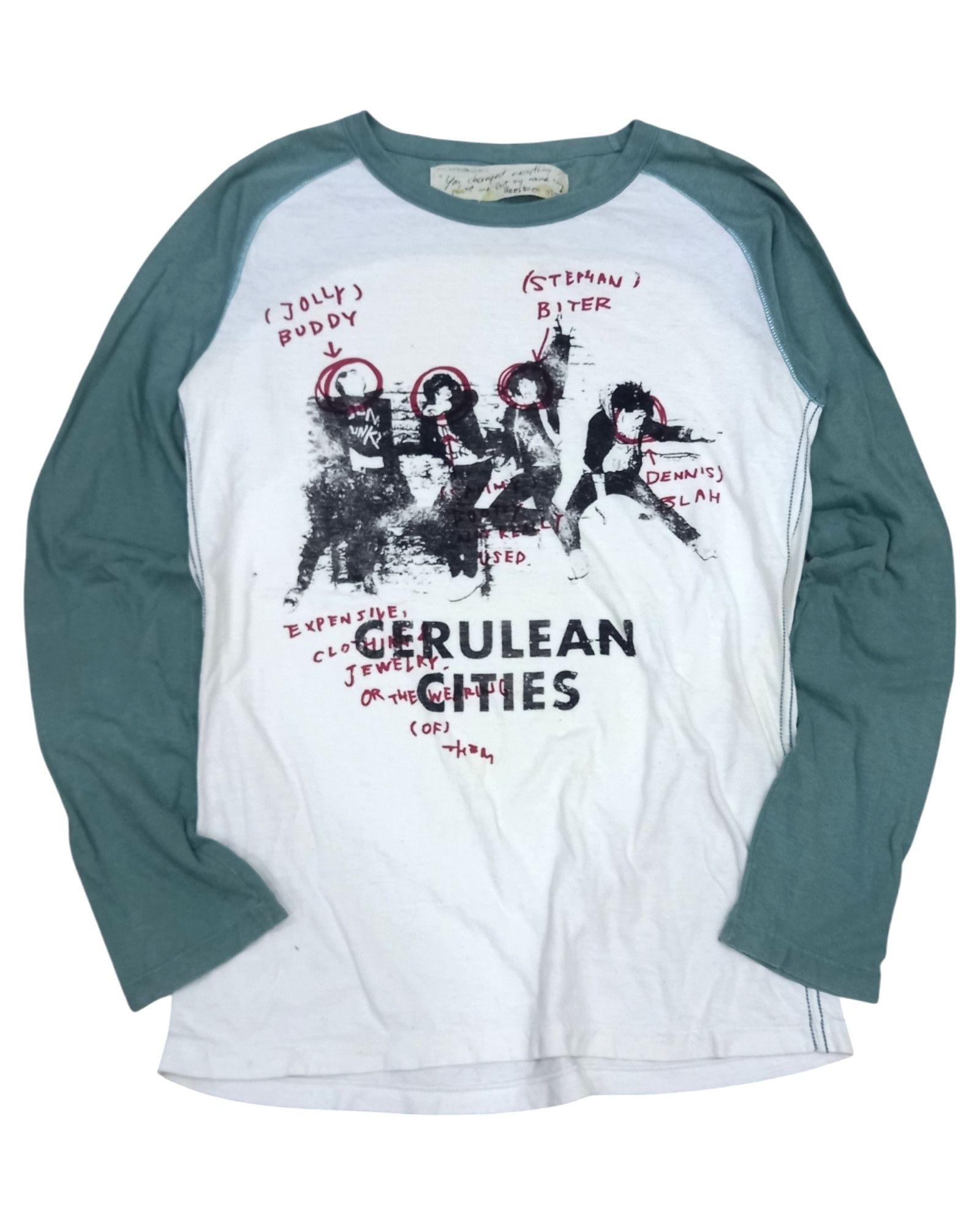Band Tees × Japanese Brand Heritage Stone Band Tees Punk Style Raglan Size US M / EU 48-50 / 2 - 1 Thumbnail