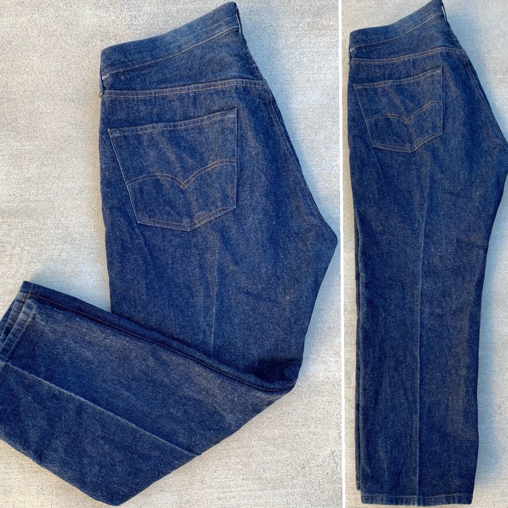 Levi's VINTAGE Levi’s 501 Jeans Made In USA Size 40 Waist 39 Inseam 27.25 Button Fly 100% Cotton Denim Men USA Blue Size US 40 / EU 56 - 6 Thumbnail