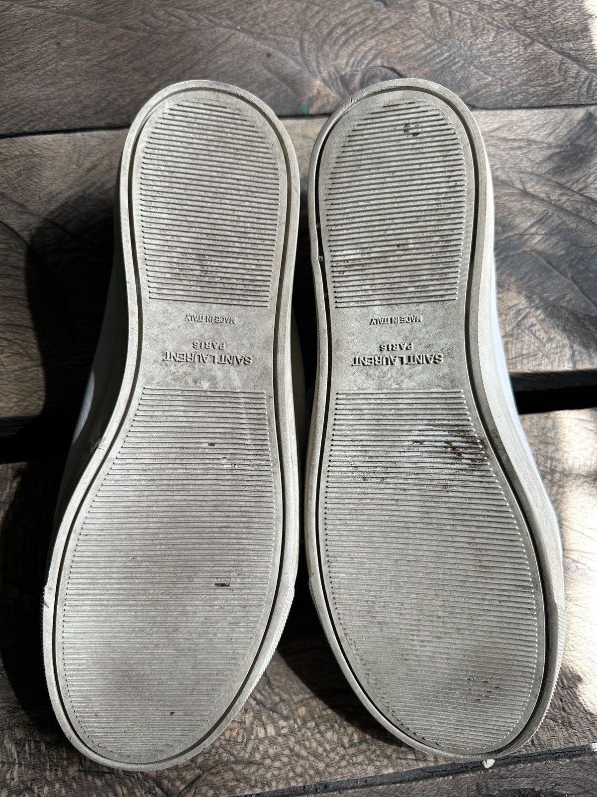 Saint Laurent Paris Saint Laurent Paris Low White Leather Camo Sneakers Rare Size US 8.5 / EU 41-42 - 7 Thumbnail